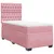 Produktbild 6 för Ramsäng med madrass rosa 100x200 cm sammet