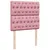 Produktbild 8 för Ramsäng med madrass rosa 100x200 cm sammet