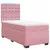 Produktbild 3 för Ramsäng med madrass rosa 100x200 cm sammet