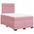 Produktbild 3 för Ramsäng med madrass rosa 120x190 cm sammet