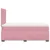 Produktbild 11 för Ramsäng med madrass rosa 120x200 cm sammet
