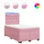 Produktbild 2 för Ramsäng med madrass rosa 120x200 cm sammet