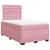 Produktbild 3 för Ramsäng med madrass rosa 120x200 cm sammet