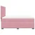 Produktbild 11 för Ramsäng med madrass rosa 140x190 cm sammet