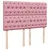 Produktbild 7 för Ramsäng med madrass rosa 140x190 cm sammet