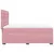 Produktbild 11 för Ramsäng med madrass rosa 140x190 cm sammet