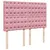 Produktbild 7 för Ramsäng med madrass rosa 140x190 cm sammet