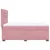 Produktbild 11 för Ramsäng med madrass rosa 140x190 cm sammet