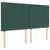Produktbild 7 för Ramsäng med madrass mörkgrön 180x200 cm sammet
