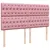 Produktbild 7 för Ramsäng med madrass rosa 180x200 cm sammet
