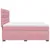 Produktbild 11 för Ramsäng med madrass rosa 180x200 cm sammet