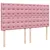 Produktbild 7 för Ramsäng med madrass rosa 180x200 cm sammet