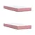 Produktbild 9 för Ramsäng med madrass rosa 200x200 cm sammet