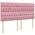 Produktbild 7 för Ramsäng med madrass rosa 200x200 cm sammet