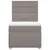 Produktbild 6 för Ramsäng med madrass taupe 80x200 cm tyg