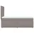 Produktbild 7 för Ramsäng med madrass taupe 80x200 cm tyg