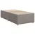 Produktbild 10 för Ramsäng med madrass taupe 80x200 cm tyg