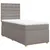 Produktbild 3 för Ramsäng med madrass taupe 80x200 cm tyg