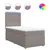 Produktbild 2 för Ramsäng med madrass taupe 90x190 cm tyg