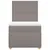 Produktbild 6 för Ramsäng med madrass taupe 90x190 cm tyg