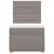 Produktbild 6 för Ramsäng med madrass taupe 90x190 cm tyg