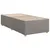 Produktbild 10 för Ramsäng med madrass taupe 90x190 cm tyg