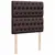 Produktbild 9 för Ramsäng med madrass mörkbrun 90x190 cm tyg