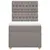 Produktbild 6 för Ramsäng med madrass taupe 90x190 cm tyg
