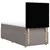 Produktbild 8 för Ramsäng med madrass taupe 90x200 cm tyg