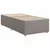 Produktbild 10 för Ramsäng med madrass taupe 90x200 cm tyg