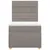 Produktbild 6 för Ramsäng med madrass taupe 100x200 cm tyg