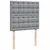 Produktbild 9 för Ramsäng med madrass ljusgrå 100x200 cm tyg