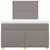 Produktbild 6 för Ramsäng med madrass taupe 120x190 cm tyg