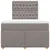 Produktbild 6 för Ramsäng med madrass taupe 120x190 cm tyg