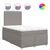Produktbild 2 för Ramsäng med madrass taupe 120x200 cm tyg