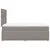 Produktbild 7 för Ramsäng med madrass taupe 120x200 cm tyg