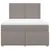 Produktbild 6 för Ramsäng med madrass taupe 140x190 cm tyg