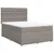 Produktbild 3 för Ramsäng med madrass taupe 140x190 cm tyg
