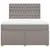 Produktbild 6 för Ramsäng med madrass taupe 140x200 cm tyg