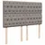 Produktbild 9 för Ramsäng med madrass taupe 140x200 cm tyg