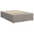 Produktbild 10 för Ramsäng med madrass taupe 140x200 cm tyg