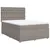 Produktbild 3 för Ramsäng med madrass taupe 160x200 cm tyg