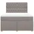 Produktbild 6 för Ramsäng med madrass taupe 160x200 cm tyg