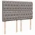 Produktbild 9 för Ramsäng med madrass taupe 160x200 cm tyg