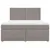 Produktbild 6 för Ramsäng med madrass taupe 180x200 cm tyg