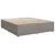 Produktbild 10 för Ramsäng med madrass taupe 180x200 cm tyg