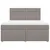 Produktbild 6 för Ramsäng med madrass taupe 180x200 cm tyg