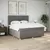 Produktbild 4 för Ramsäng med madrass taupe 200x200 cm tyg