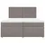 Produktbild 6 för Ramsäng med madrass taupe 200x200 cm tyg