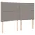 Produktbild 9 för Ramsäng med madrass taupe 200x200 cm tyg